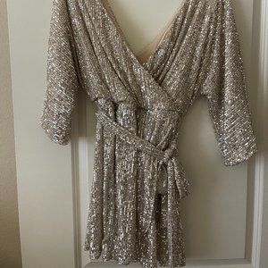 Champagne Sequin Dress Style Rack